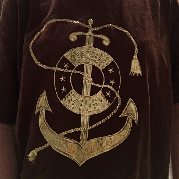 American Vintage Yacht Club Gold Brown Graphic Tee - Picture 3 of 3
